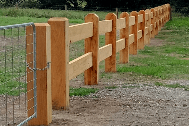 post and rail fencing rosedale